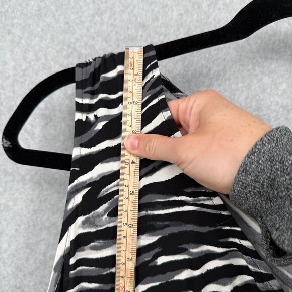 Relativity Womens Stretch Knit Dress Size 2X Animal Print Black Sleeveless NEW - Picture 9 of 11